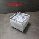 4 Stück LED-Bodenleuchte 10x10x7cm IP65 4000K