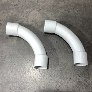 2 Stück M32 Bogen 90° für Stangenrohr