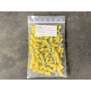 Stift-Kabelschuh isoliert 4,0-6,0mm²  gelb VE100