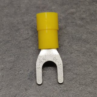 Gabel-Kabelschuh isoliert 4,0-6,0mm² M5 gelb VPE100