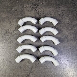 10 Stück M16 Bogen 90° für Stangenrohr