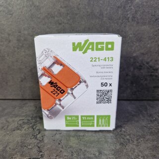 WAGO Hebelklemme 3fach 221-413 (50)