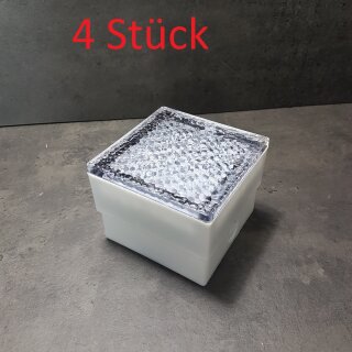 4 Stück LED-Bodenleuchte 10x10x7cm IP65 3000K