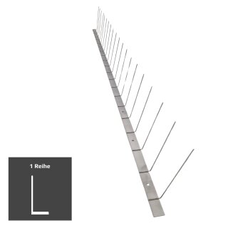 1 Meter 1-reihige Edelstahl Taubenabwehr