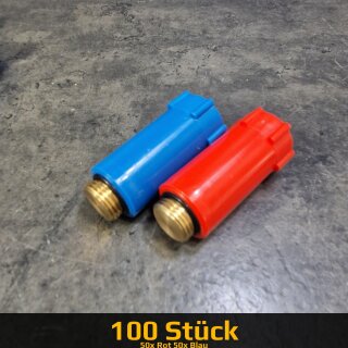 100 Stück KS-BAUSTOPFEN Set 1/2" mit...