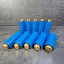 100 Stück KS-BAUSTOPFEN Set 1/2" mit Messingeinsatz ROT / BLAU