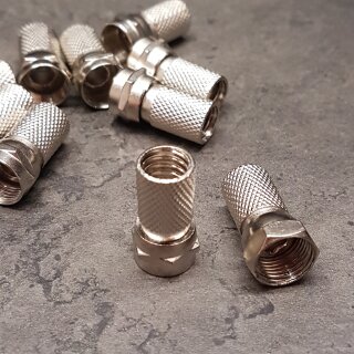 100  Stück F-Stecker 7,0mm