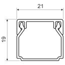 12 Meter Kabelkanal weiss 20x20 mm