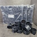 100 Stück Unterputz Geräte Schalterdose schwarz "flach"