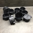 10 Stück Unterputz Geräte/Schalterdose schwarz "flach"