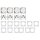 Flair Weiss matt Schalter-Steckdoseset Multimedia 18tlg