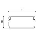 12 Meter Kabelkanal weiss 40x20 mm