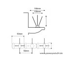 10 Meter Poly 3 Taubenabwehr 3 reihig 50cm Polycarbonat