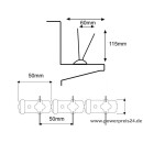 10 Meter Taubenabwehr-Spikes 2 reihig 50cm Polycarbonat
