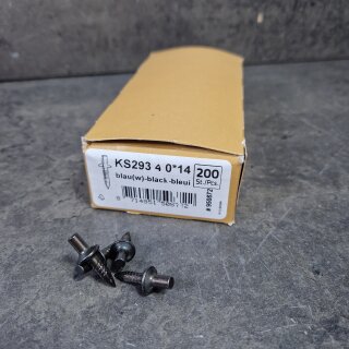 Fixpin 4x14 gr.Kragen geriffelt 200 Stück