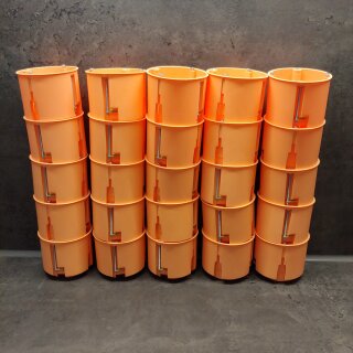 Hohlwand Gerätedose Schalterdose orange 61mm (25)