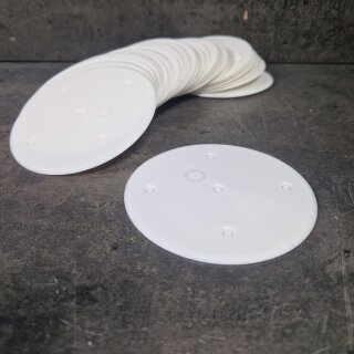 25 Stück  Universal-VDE Dosendeckel Ø 92 halogenfrei WEISS