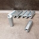 8 Stück Gewindemuffe M6 x30mm verzinkt