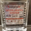 4 Kanister destilliertes Wasser 5l