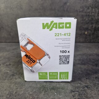 Wago Hebelklemme 2fach 221-412 (100)