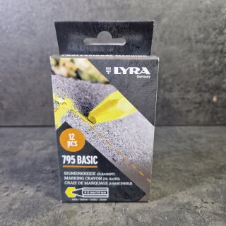 12 Stück Lyra Signierkreide gelb
