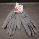 12 Paar Handschuhe Nylon Grau XL
