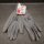 12 Paar Handschuhe Nylon Grau XL