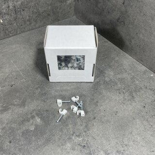100 Stück Nagelschelle 4- 7mmx25 grau