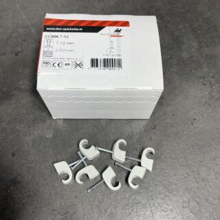 Nagelschelle 7-12mm x 25 grau DQ (100)