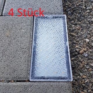 4 Stück LED-Bodenleuchte 20x10x7cm IP65 3000K