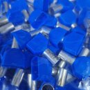 Twin-Aderendhülse isoliert 2x16,00 mm² blau VPE50