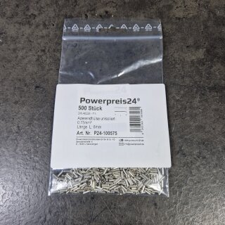 500 Aderendhülse unisoliert 0,75mm²