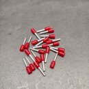 Aderendhülse isoliert 1,00 mm² rot VPE500