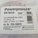 Twin-Aderendhülse isoliert 2x1,00 mm² rot VPE500