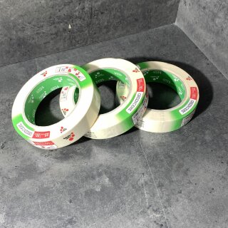 3 Rollen Feinkreppklebeband GREEN CORE 25mm x 50m