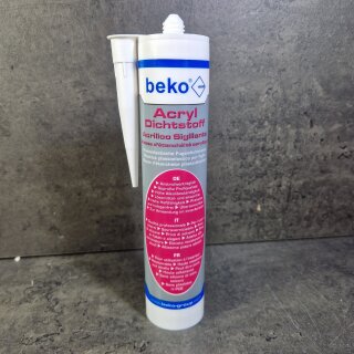 1 Stück beko® Acryl-Fugendichtstoff weiß 310ml