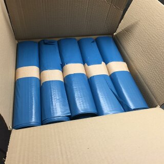 150 Stk Müllsack 120 Liter blau Versandfrei