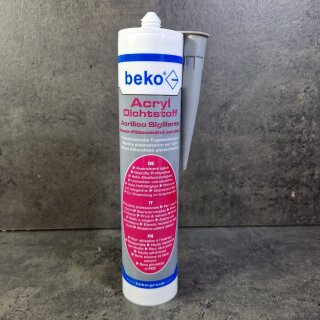 1 Stück beko® Acryl-Fugendichtstoff grau 310ml