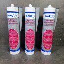 3 Stück beko® Acryl-Fugendichtstoff grau 310m
