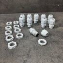 10x Kabelverschraubung M 16 x 1,5 metrisch hellgrau mit...
