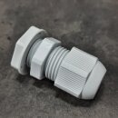 10x Kabelverschraubung M 16 x 1,5 metrisch hellgrau mit Gegenmutter IP68