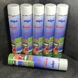 6 Dosen mipa Kreidespray 750ml WEISS