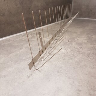 1 Meter Dachrinne Edelstahl Taubenabwehr