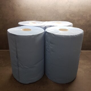 4 Rollen Putztuchrolle blau 500 Blatt 33x36cm VF