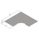 KOPOS Deckel für Bogen 90° Kabelrinne Breite 100mm