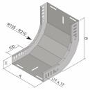 Steigstück 90° für Kabelrinne KZI 60x100