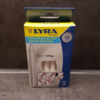 12 Stück Lyra Signierkreide weiss