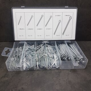 Splinte-Sortiment Ø 1,6 – 4,0 mm 500-teilig