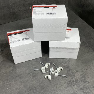 3 Pack Nagelschelle (100) 7-11mm x35 grau