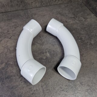 2 Stück M40 Bogen 90° für Stangenrohr